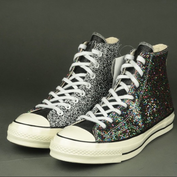 Converse Other - Converse x JW Anderson Chuck Taylor All Star High Tops Black Multicolor Glitter